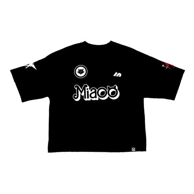 Marcello Pipitone Miaoo t-shirt oversize nera cotone
