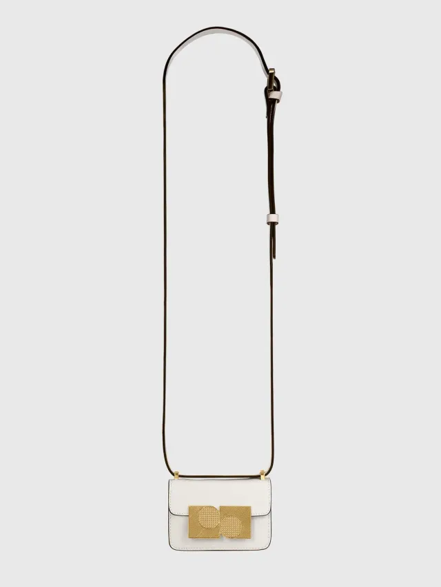 PORTS 1961 Anouk borsa mini avorio tracolla