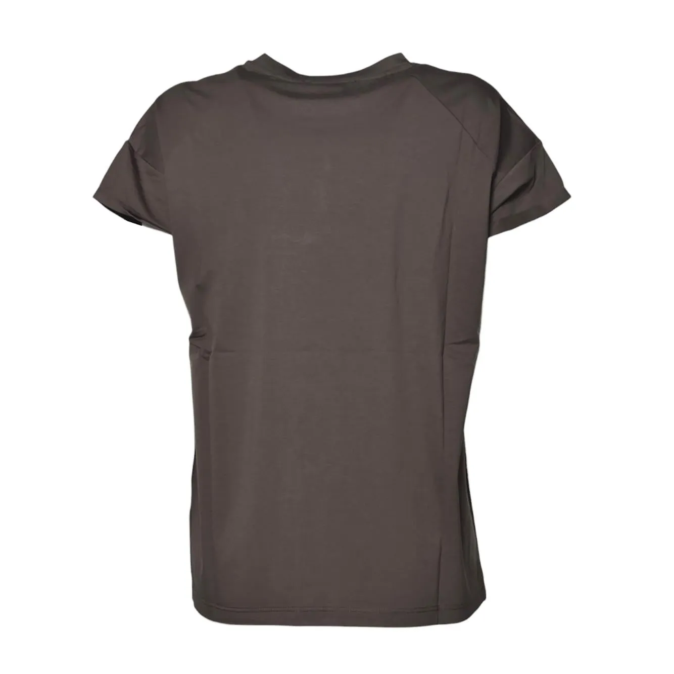 Solotre M1D0166 T-shirt donna cotone marrone