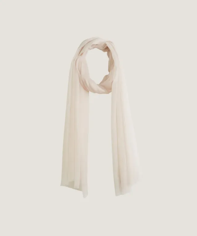 Rodier sciarpa cashmere bianco ecru donna