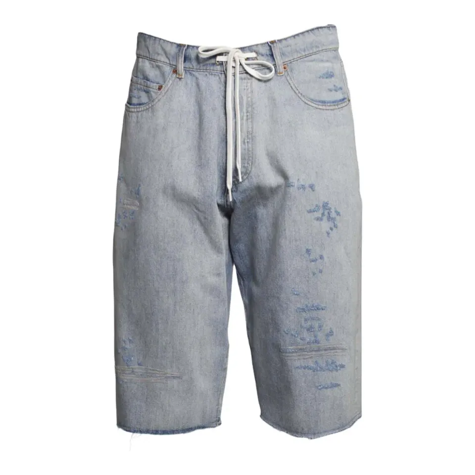 MM6 Maison Margiela SH0MU0014M30055 bermuda denim blu