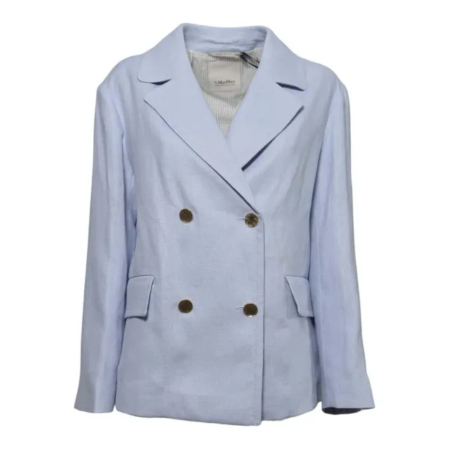 S Max Mara Avenue giacca azzurra donna