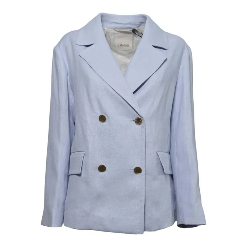 S Max Mara Avenue giacca azzurra donna