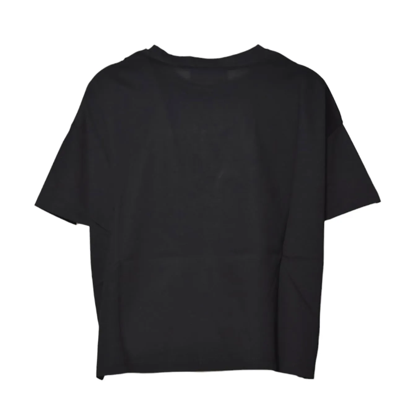 Solotre M1D0165 t-shirt boxy donna nero cotone