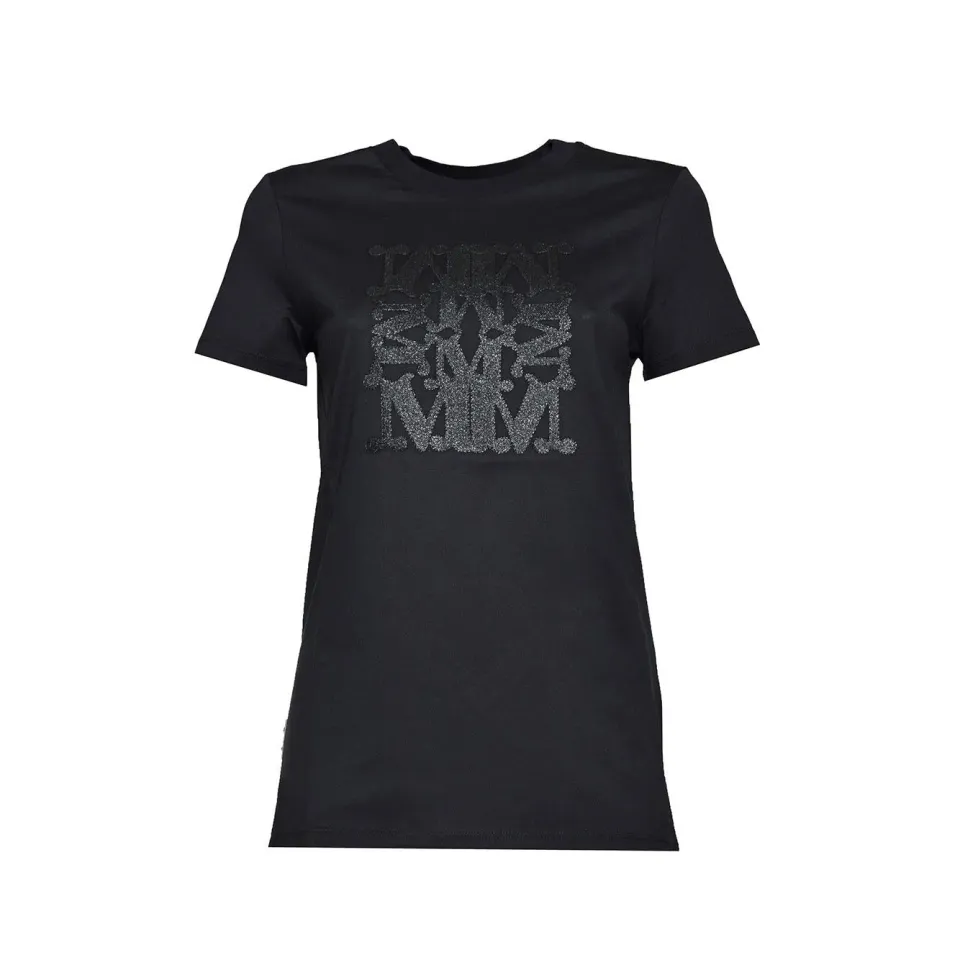 Max Mara Taverna 2411941052600 t-shirt cotone nero XS