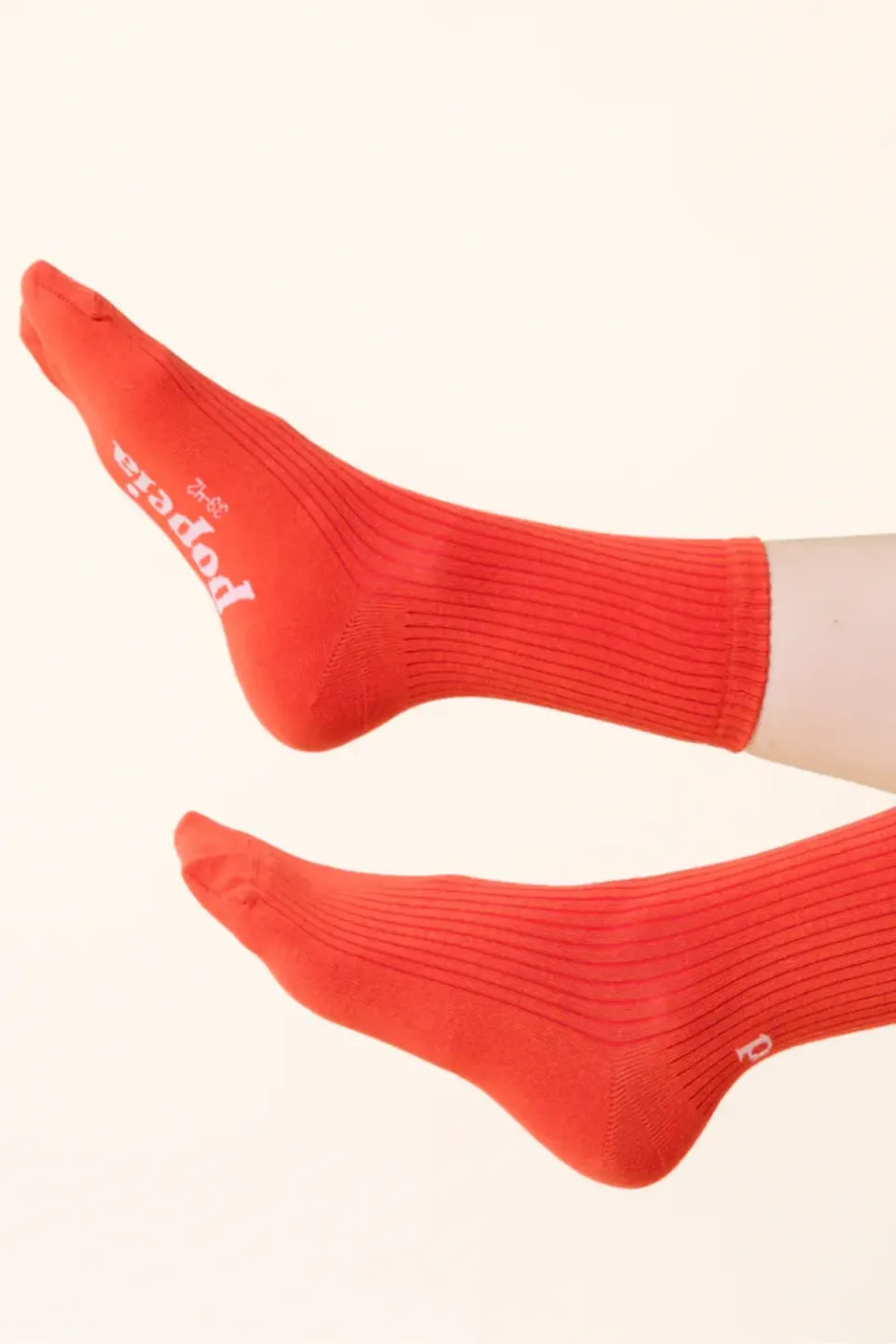Popeia The Casual calzini cotone rosso Aperol 35-38