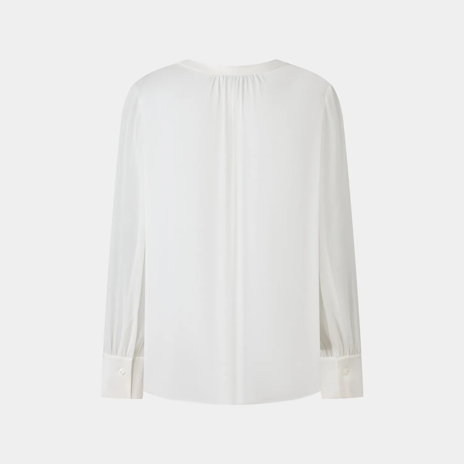 Ports Front Gathering Shirt camicia crema collo