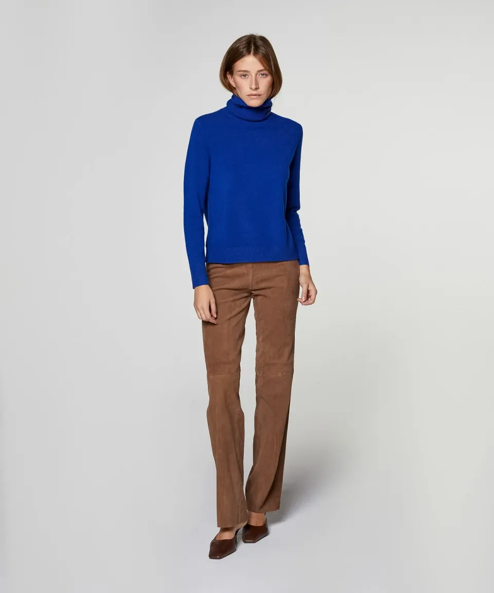 Rodier Maglione dolcevita cashmere maglione oltremare M