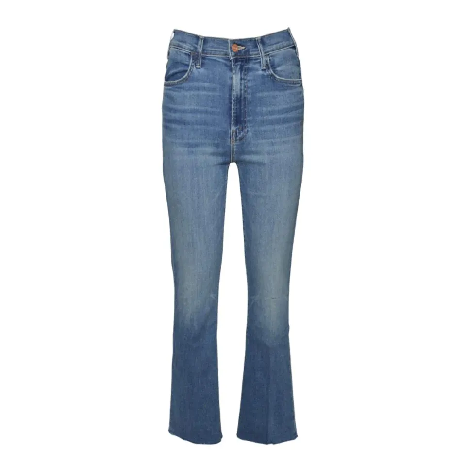 Mother The Hustler Ankle Fray 1117104I jeans donna blu