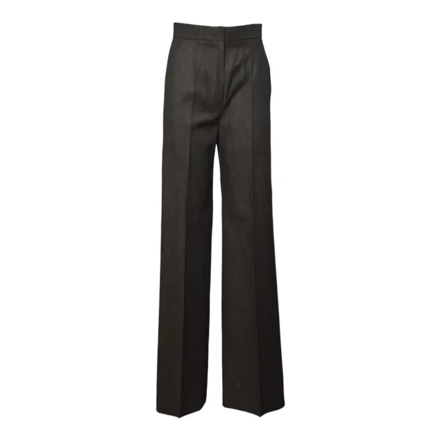 Max Mara Campo 2621136052600 pantalone marrone lana