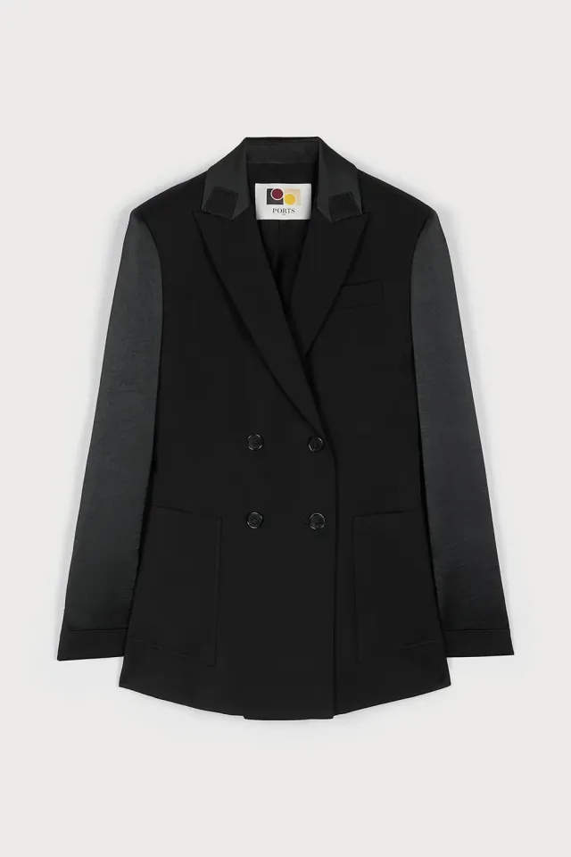 PORTS 1961 blazer Sleek Fusion nero doppiopetto