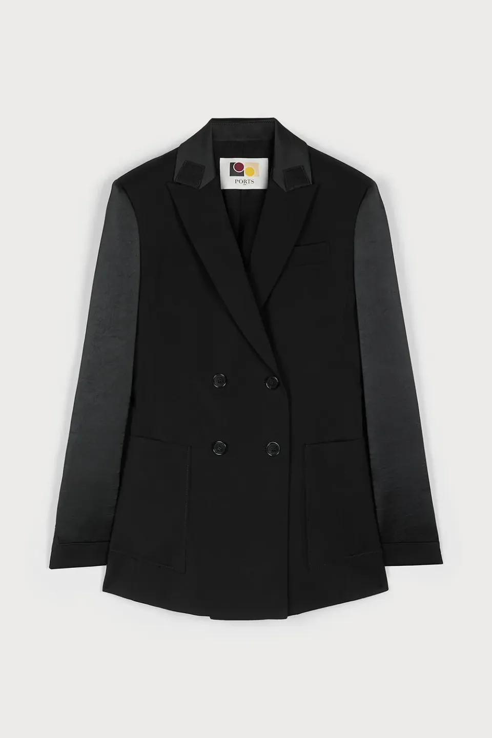 PORTS 1961 blazer Sleek Fusion nero doppiopetto