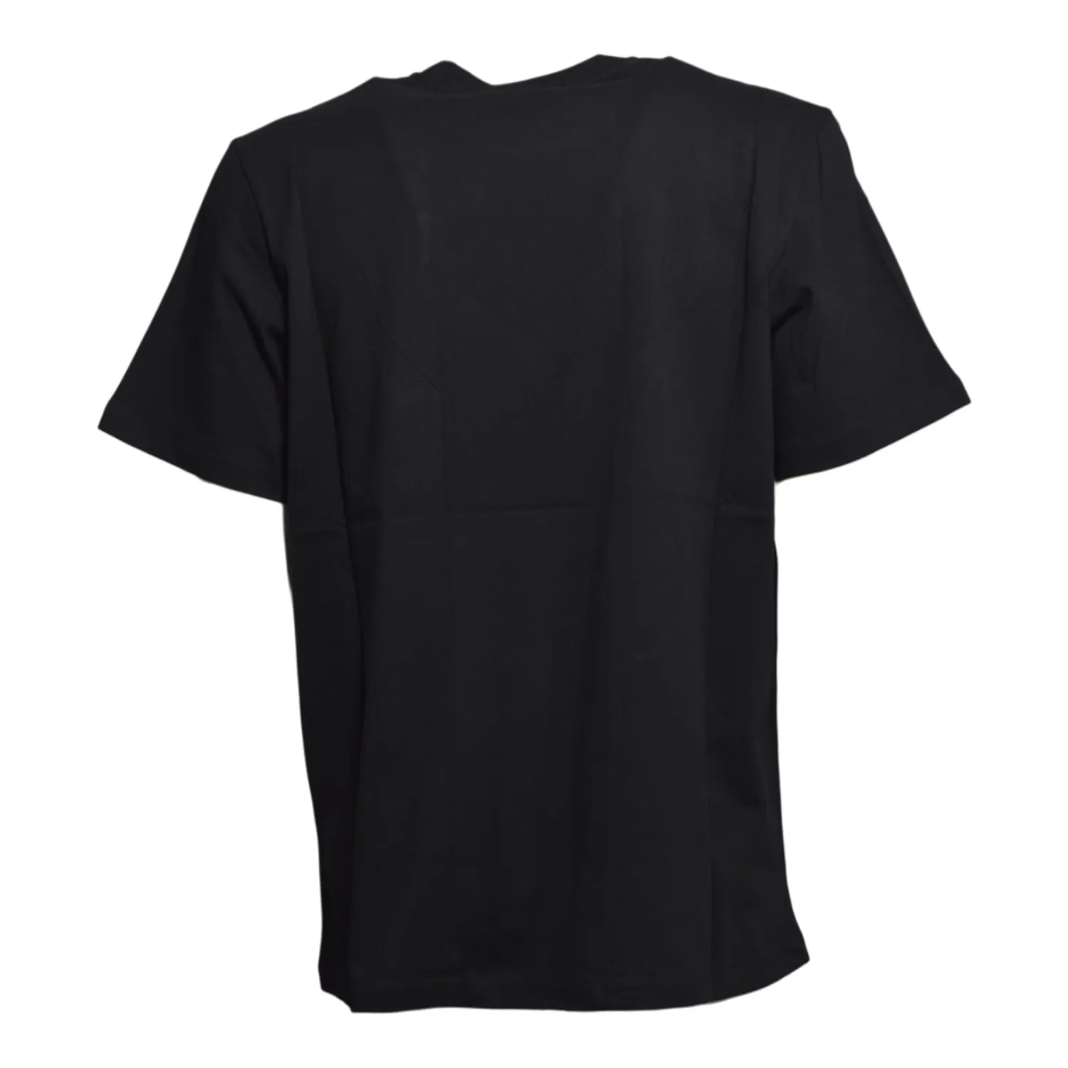 MSGM 2000MM500200002 t-shirt nera cotone logo