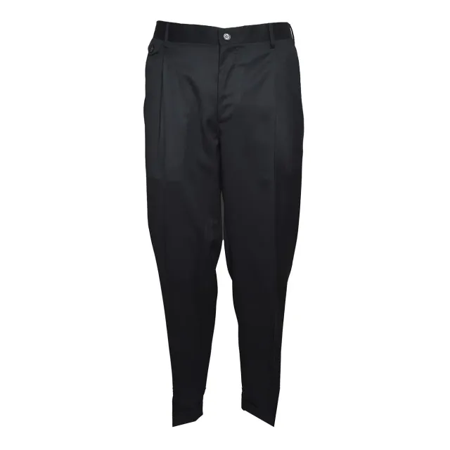 Brando 84713153 pantalone nero elegante uomo