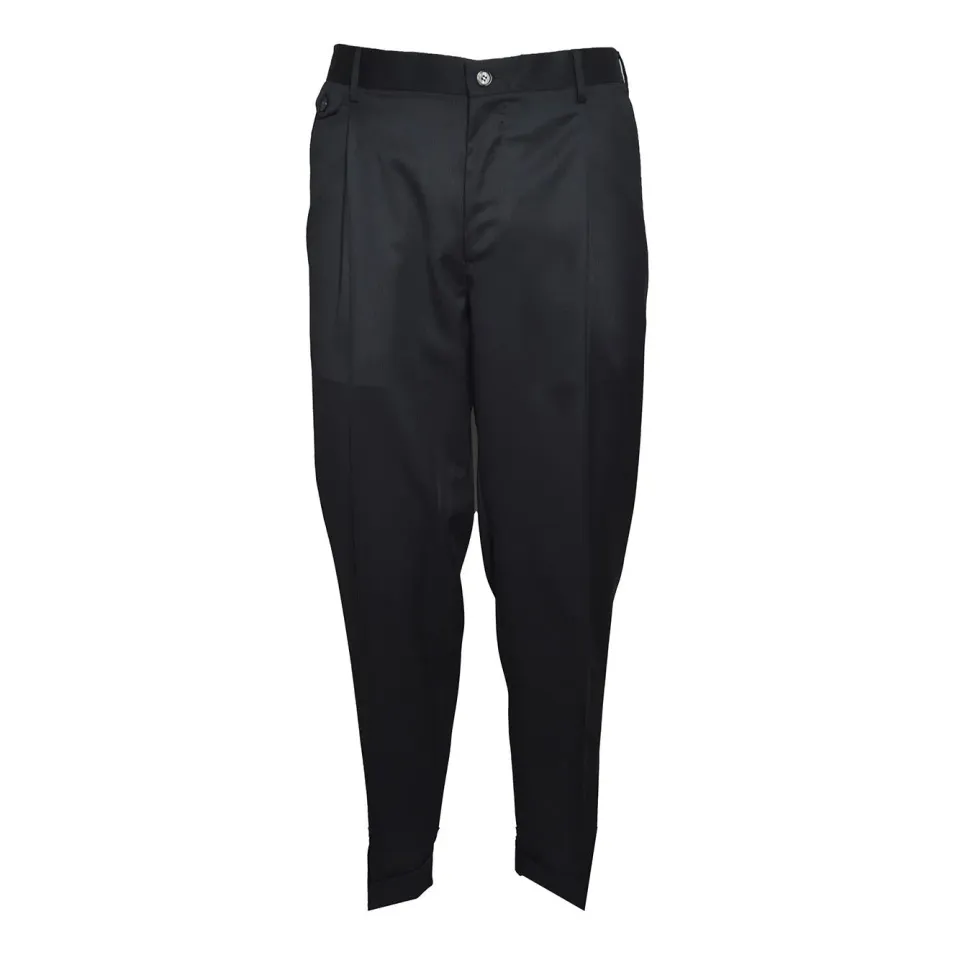 Brando 84713153 pantalone nero elegante uomo