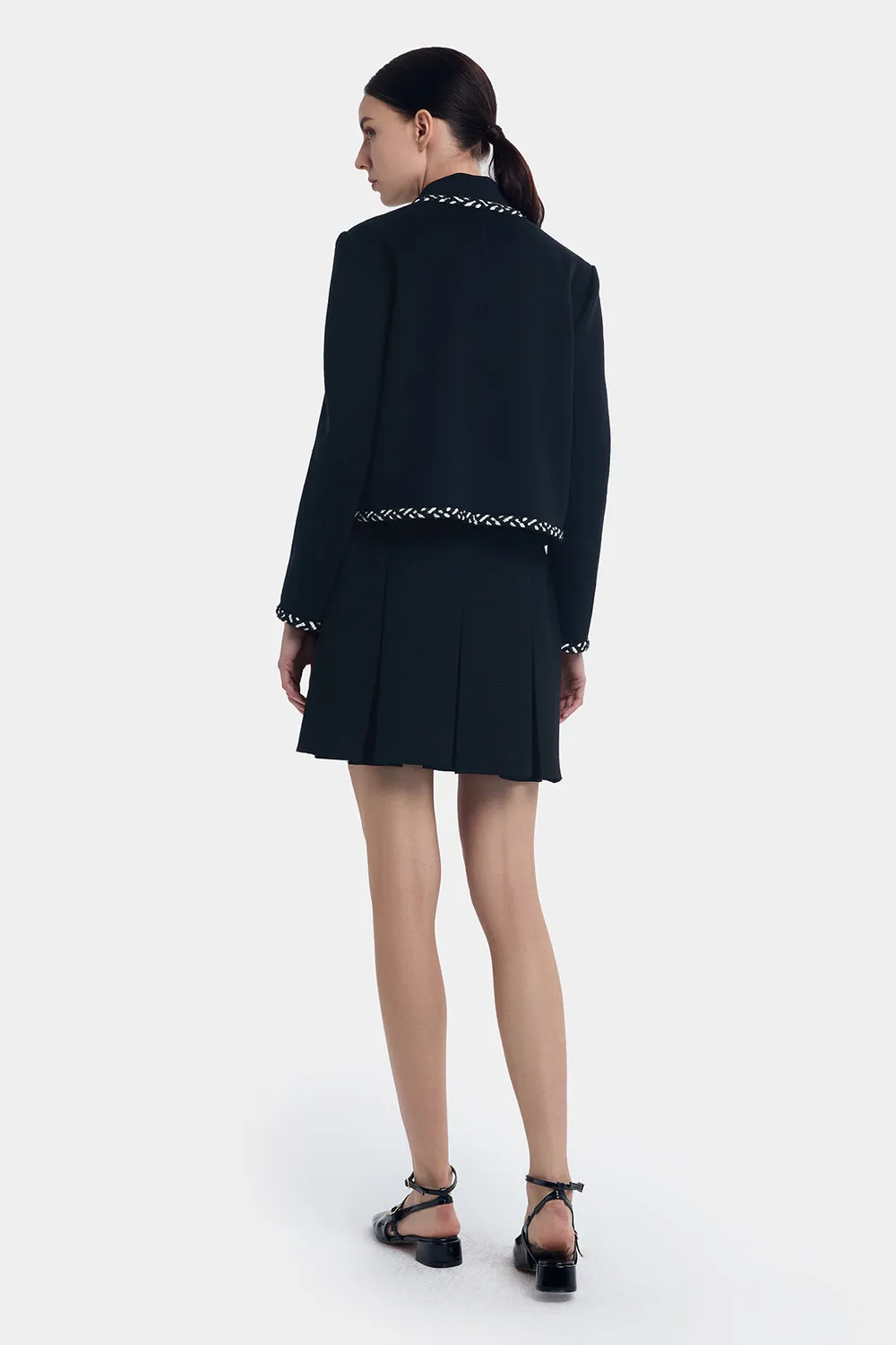 Ports Cappotto Lana Cashmere Rifiniture nero