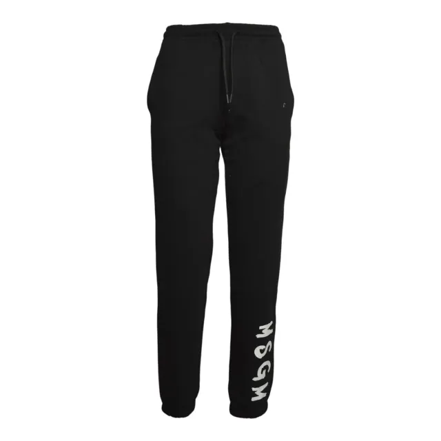 MSGM Junior S6MSJUFP014 pantalone tuta fleece nero