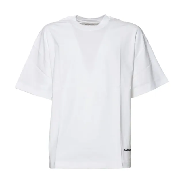 Carhartt WIP t-shirt I031373 Link Script bianca cotone bio