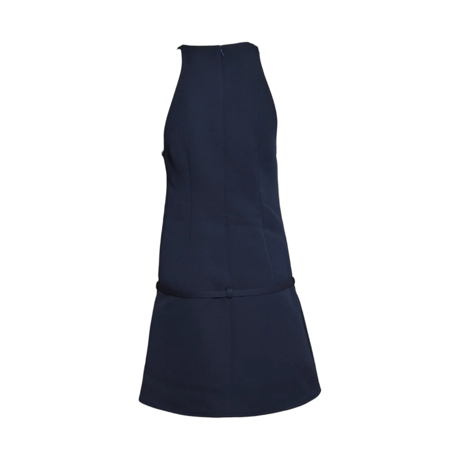 Courrèges 226CRO885PL0007 mini abito blu navy cintura