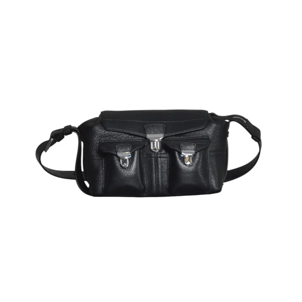 Lemaire BG0240LL0191 borsa tracolla pelle nera