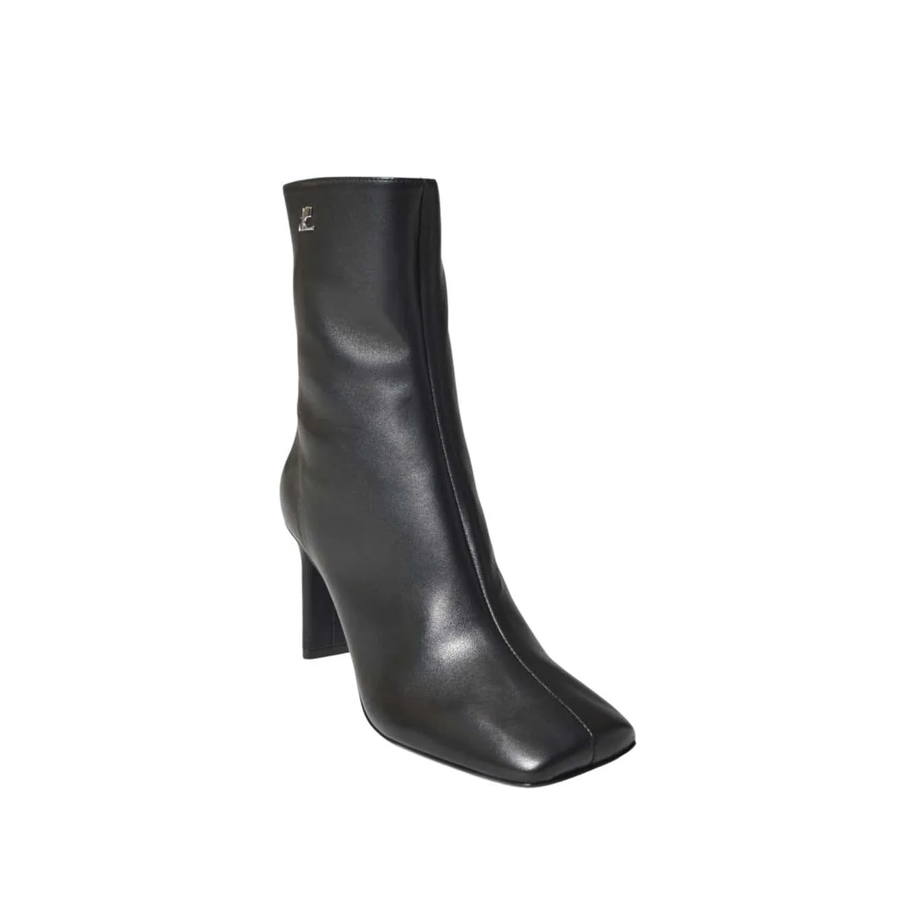 Courregès 425SAB048AG0044 tronchetti donna neri tacco 80