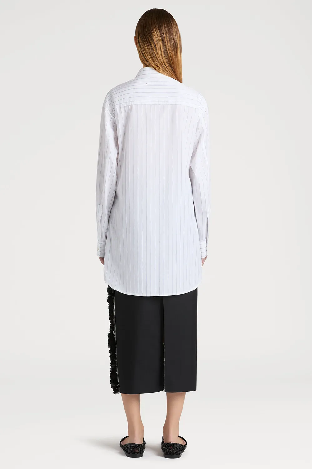 PORTS 1961 camicia decostruita bianco blu