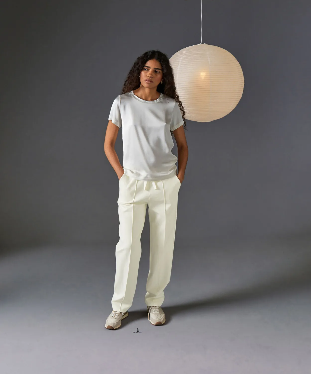 Rodier Milano Pantaloni Jogging Bianco Ecru viscosa