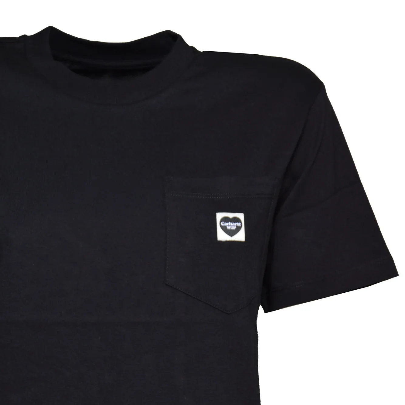 Carhartt WIP I037166 Pocket t-shirt nera cuore donna