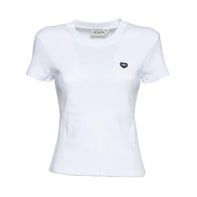 Carhartt WIP I037170 t-shirt bianca cuore XS-M
