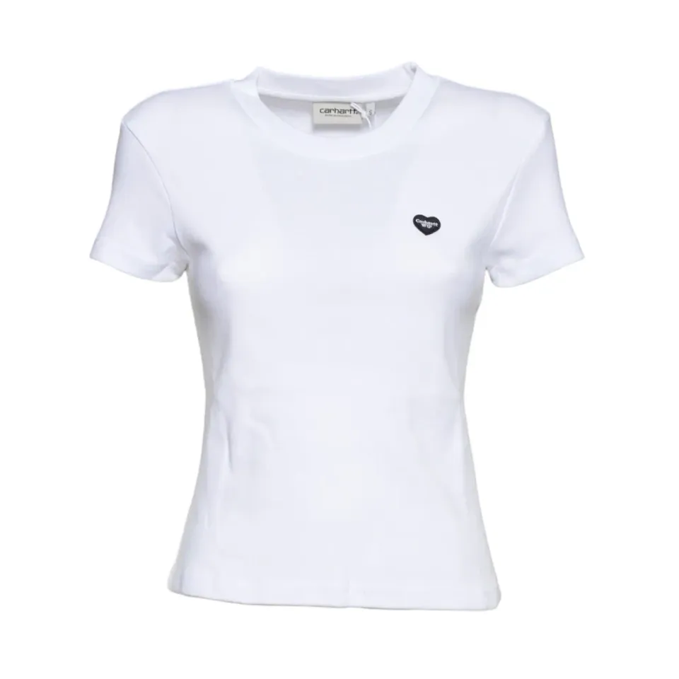 Carhartt WIP I037170 t-shirt bianca cuore XS-M