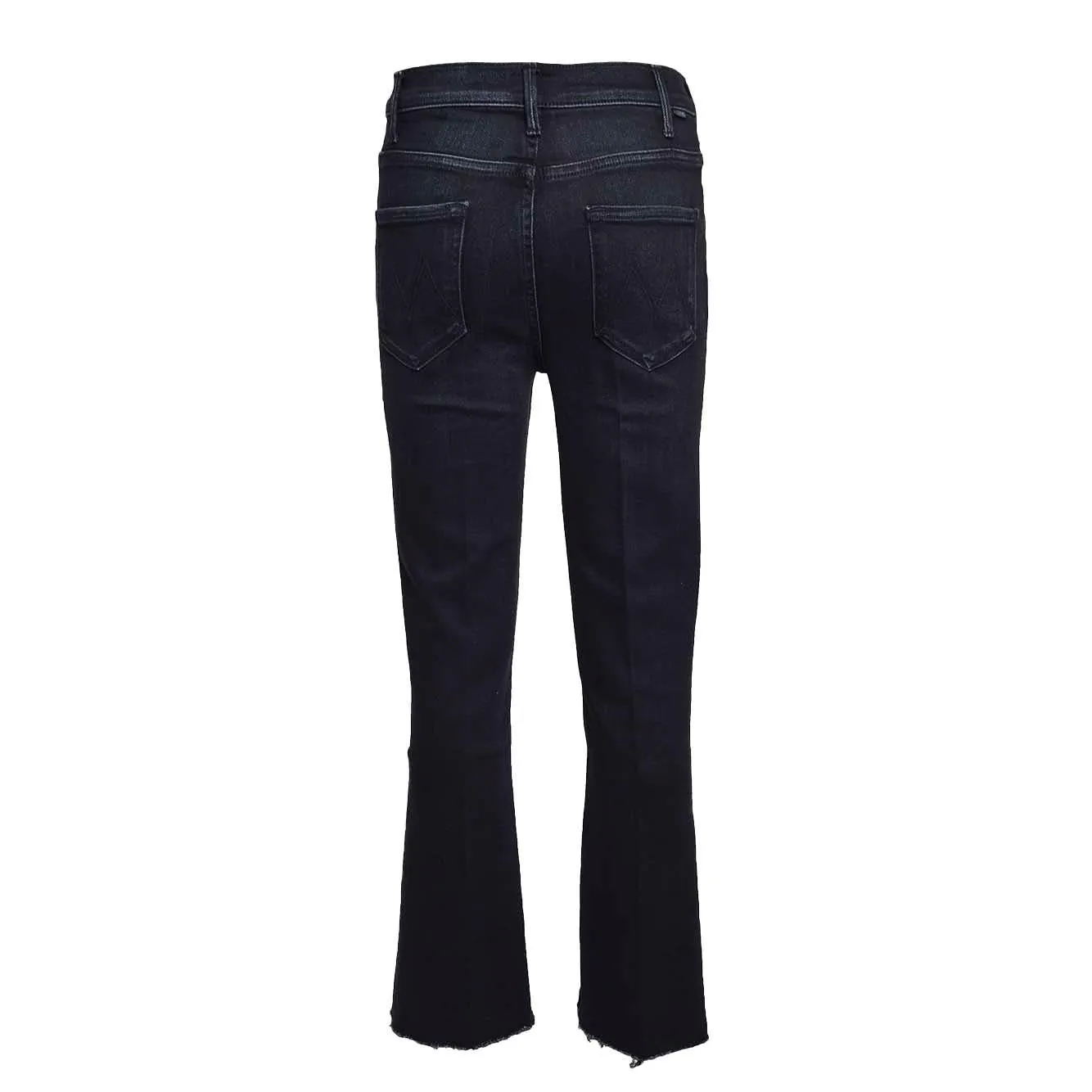 Mother The Hustler Ankle Fray jeans nero