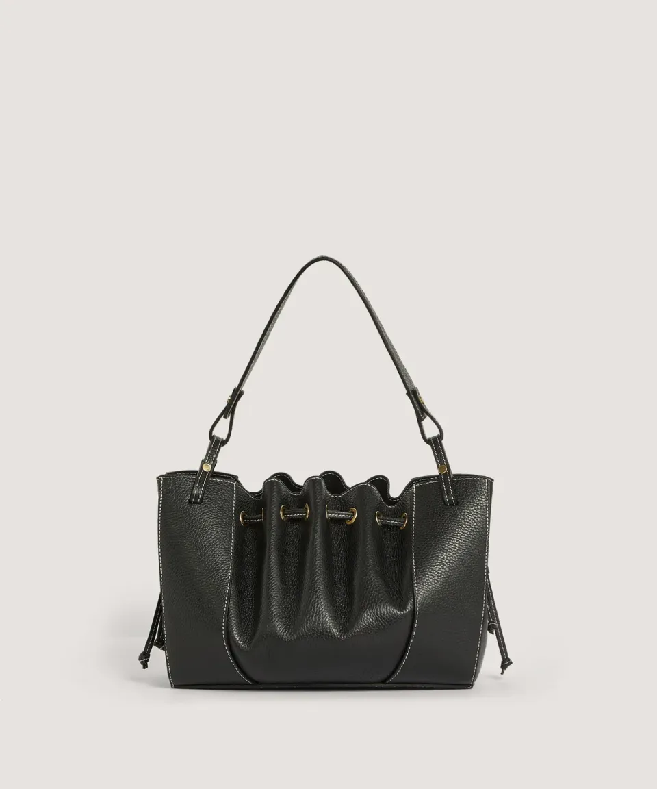 Rodier borsa Victoria pelle nera tracolla