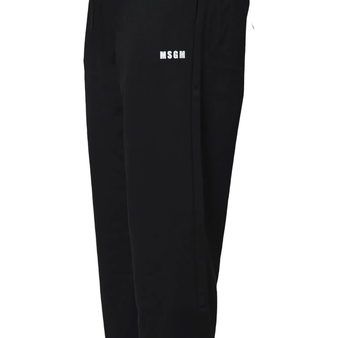 MSGM 2000MP500300000 pantalone tuta nero cotone