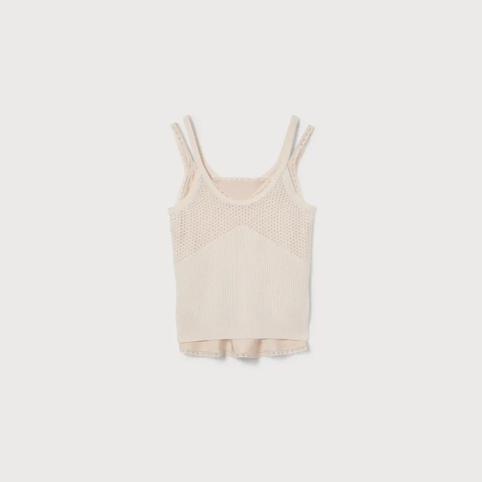 Ports 1961 PW426KFK02 top cashmere bianco