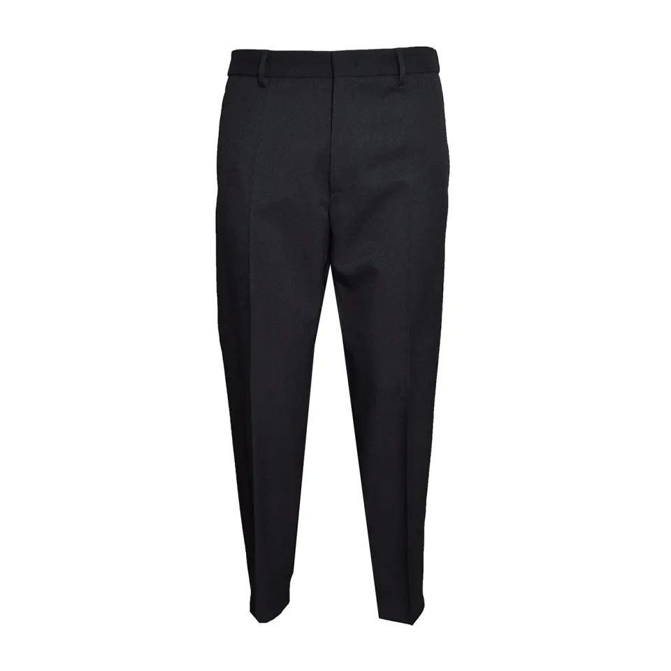 Jil Sander J21KA0011J70001 pantalone nero acrilico viscosa