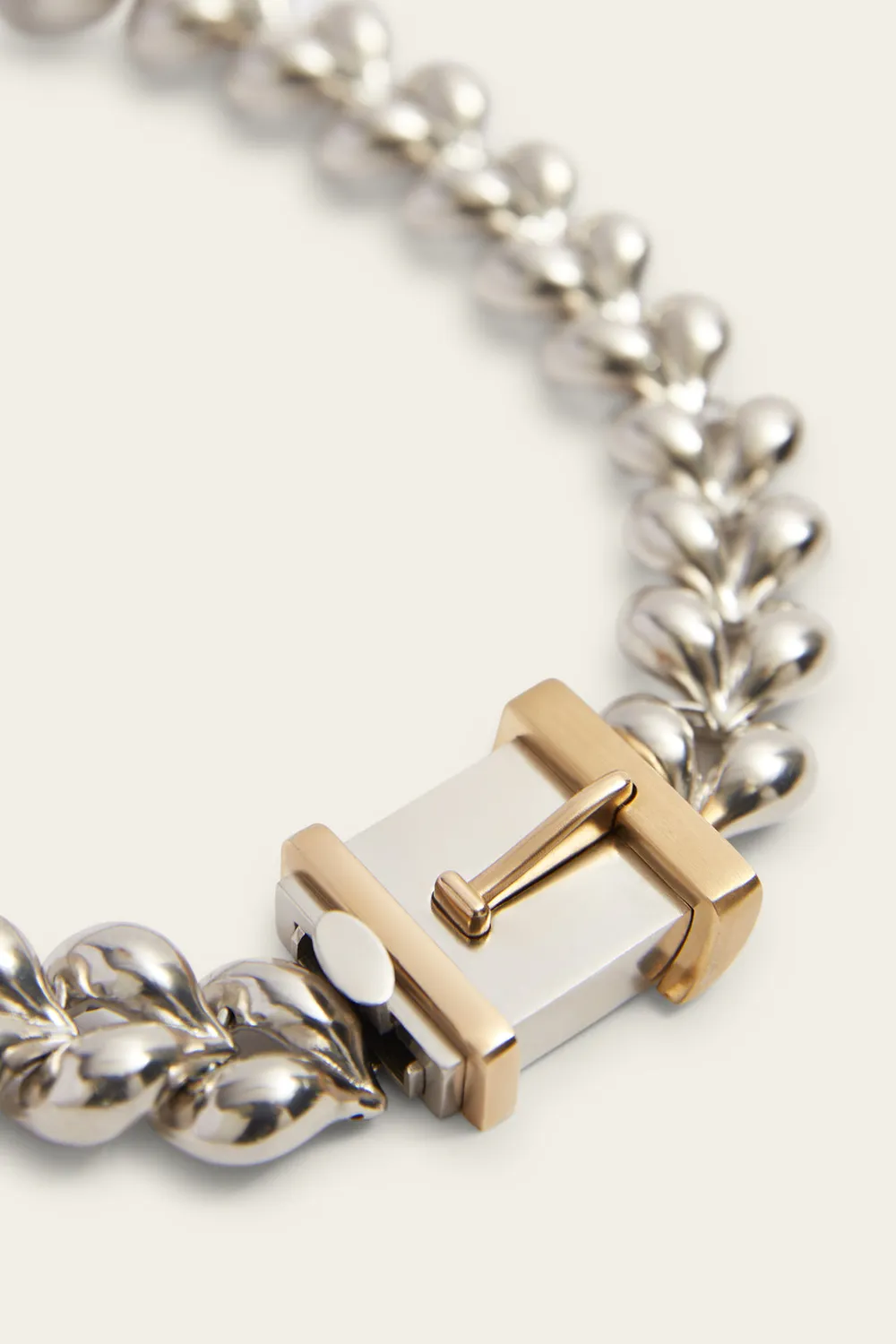 PORTS Chain Wreath collana choker oro argento