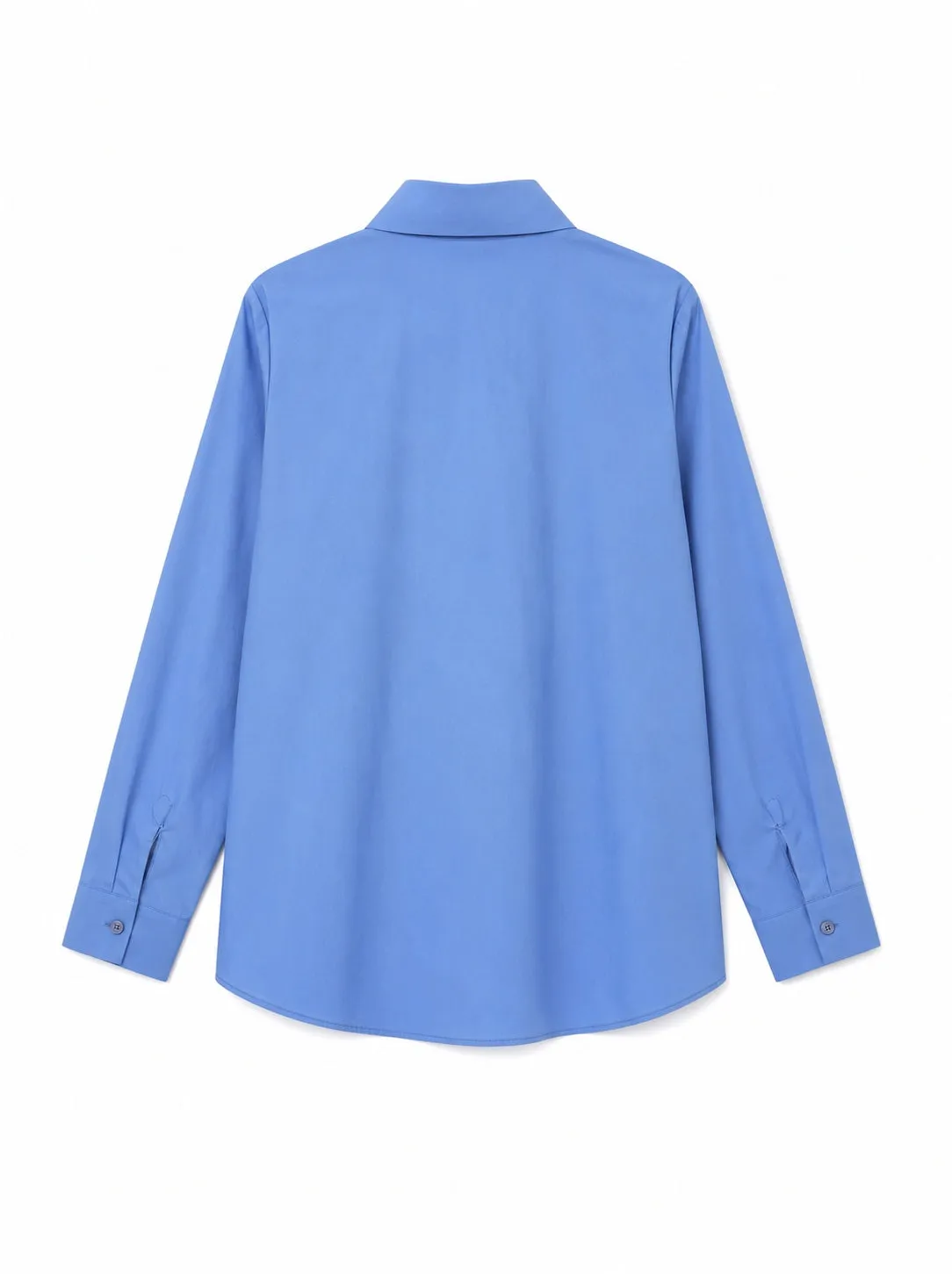 Vicolo Camicia Cotone Unito camicia oxford azzurra