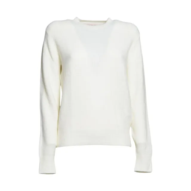 Saint Barth Sorbonne SORB004 cardigan bianco alpaca