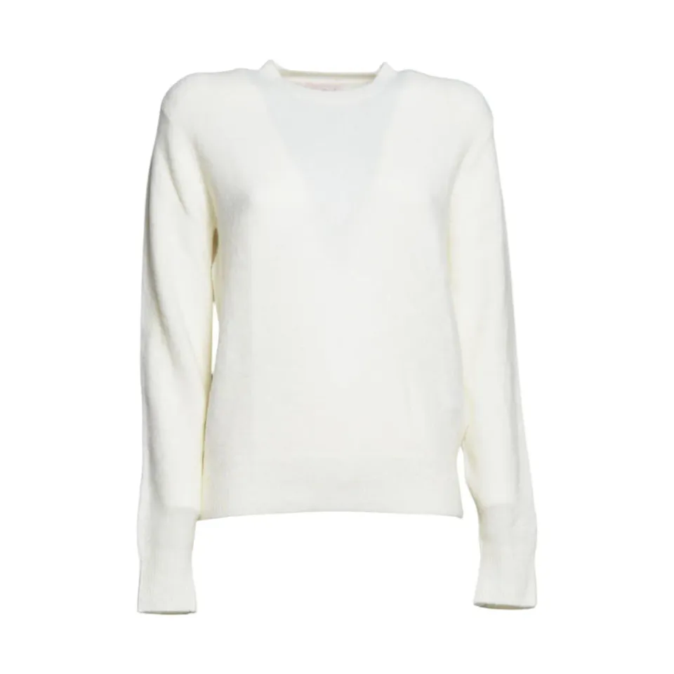 Saint Barth Sorbonne SORB004 cardigan bianco alpaca