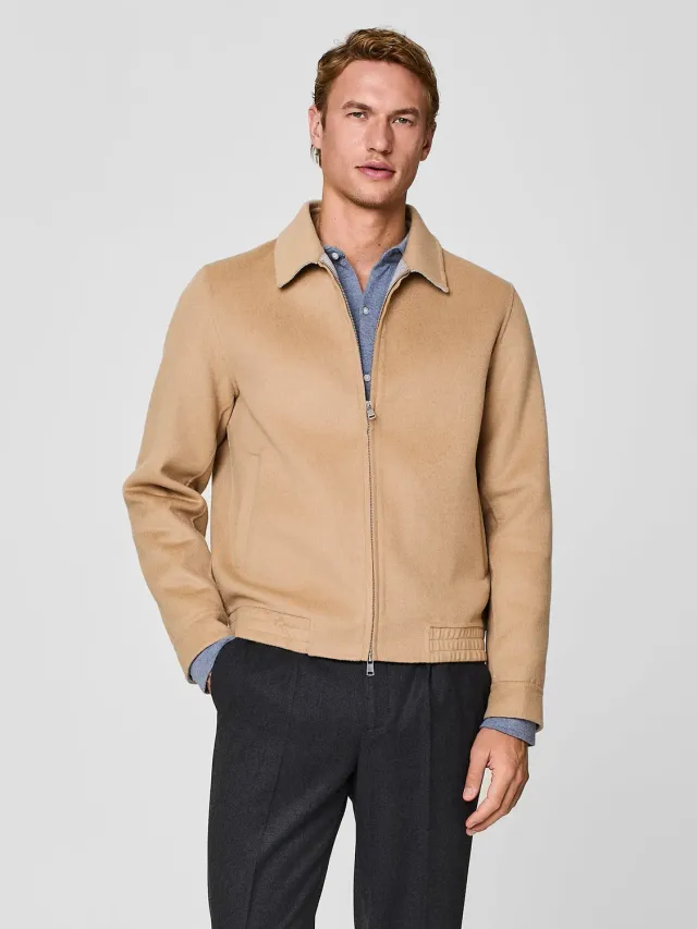 Paul Taylor bomber velour double face cammello