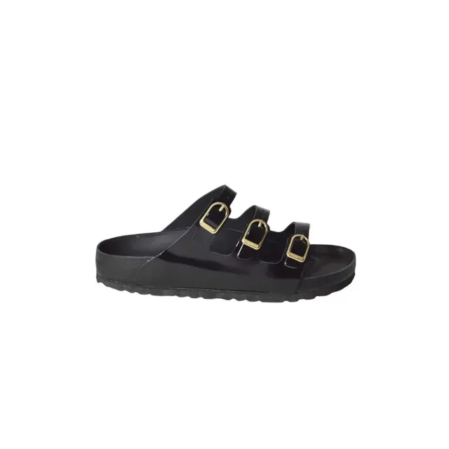 Birkenstock Florida 1029385 sandali donna nero pianta stretta