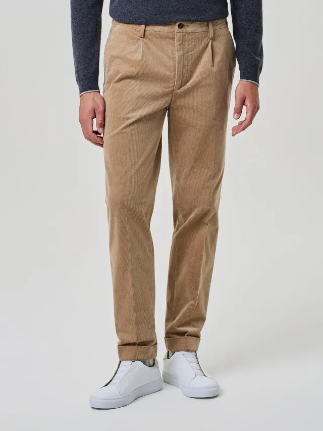 Paul Taylor pantalone velluto cammello millerighe cotone