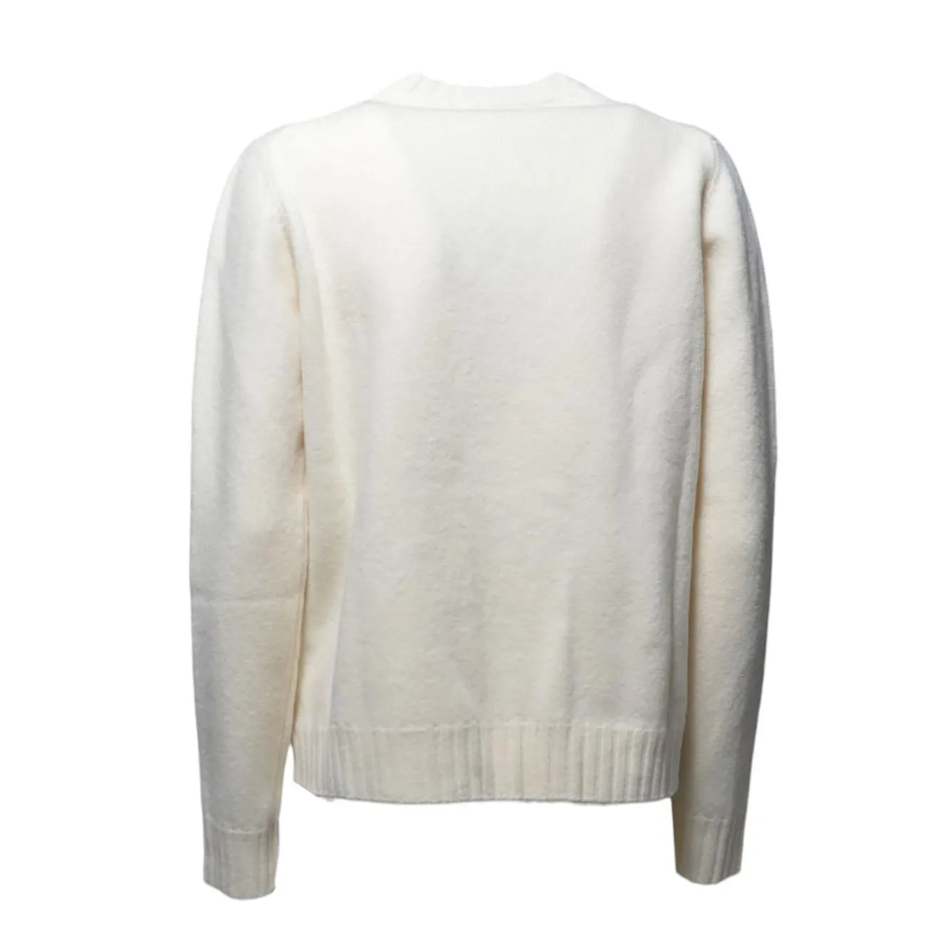 Jil Sander J02GP0043J14506 maglia lana panna taglia 40