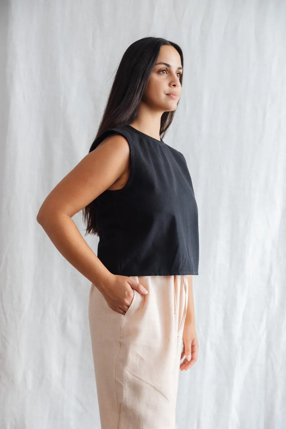 Jyoti Fair Works Arman top canapa nero