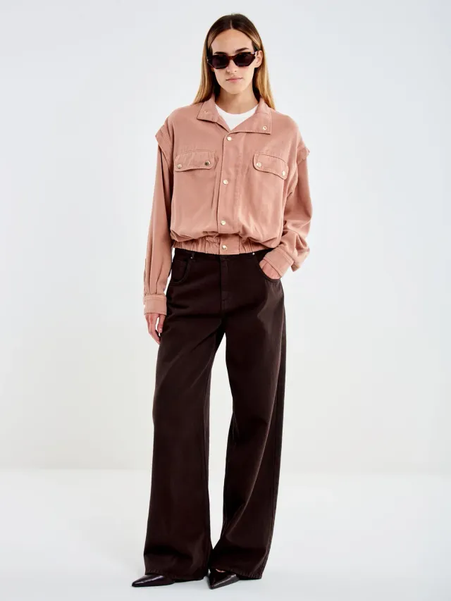 Vicolo Giubbotto in Tencel giacca lyocell blush