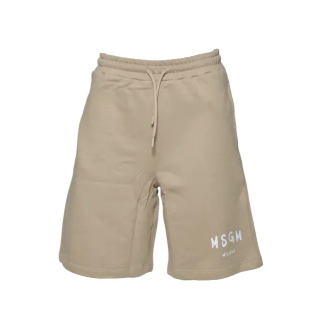 MSGM Junior S5MSJUBE070 bermuda beige cotone ragazzo