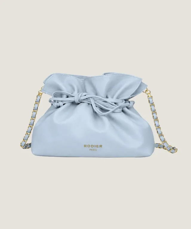 Rodier Charly borsa secchiello grigio blu pelle agnello