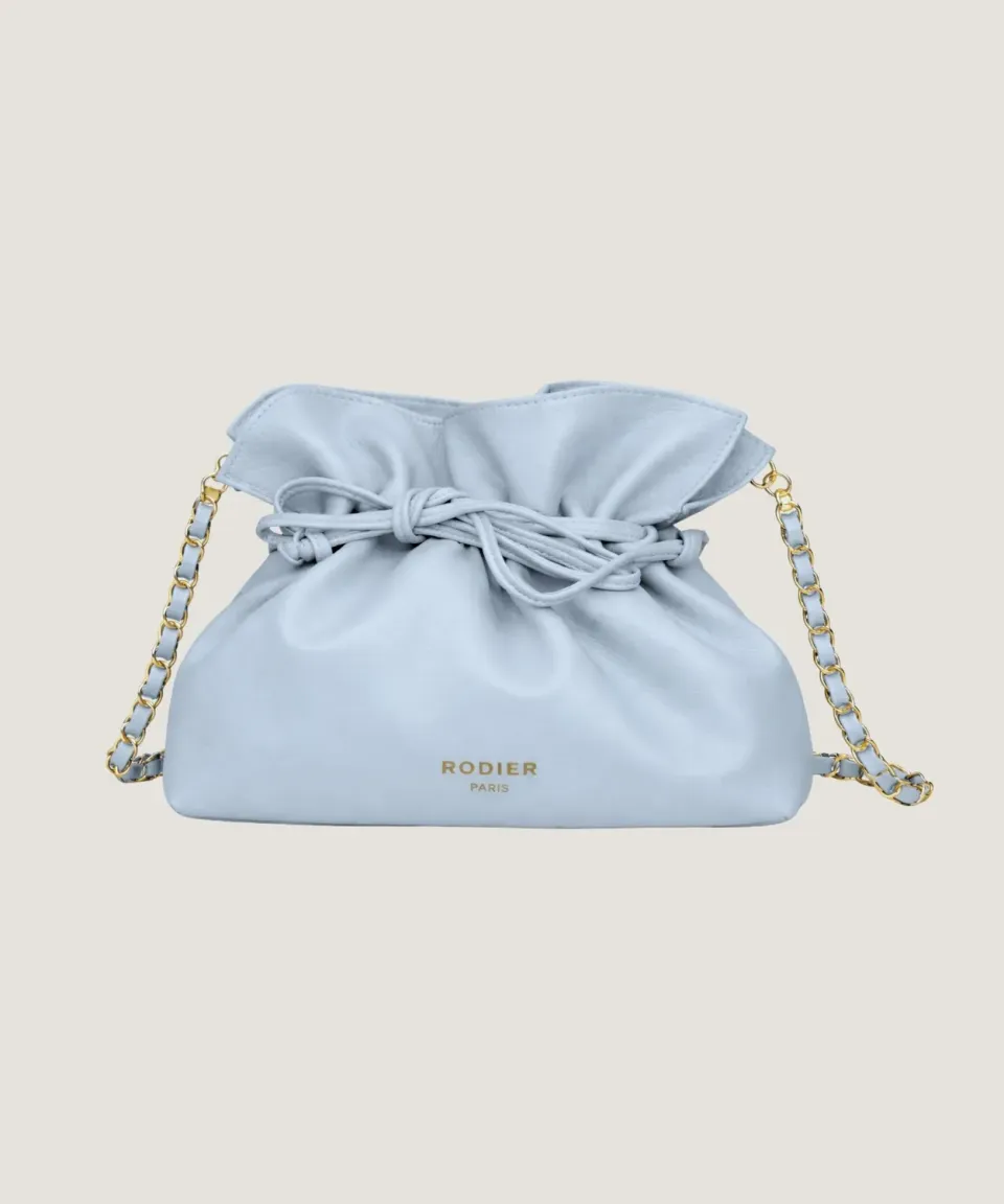Rodier Charly borsa secchiello grigio blu pelle agnello