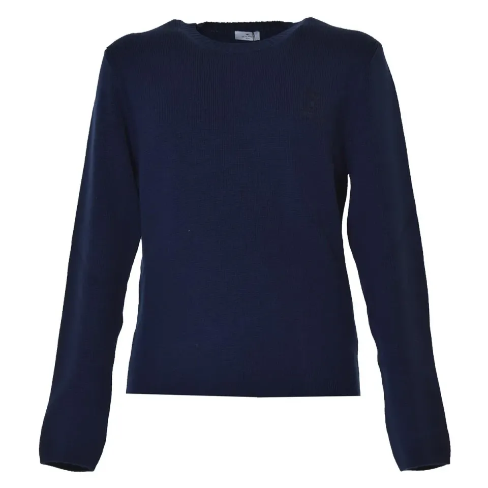Etro 1N8009967 pullover lana donna blu