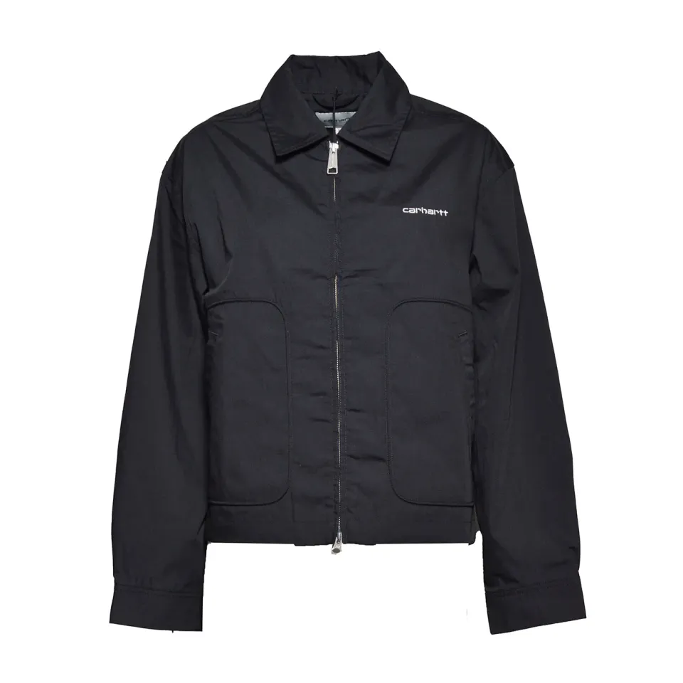 Carhartt WIP I036147 giubbino postal nero bianco donna